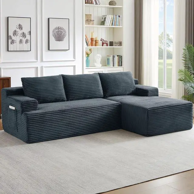 Main image of 95.8" L-Shaped Sectional Couches for Living Room, Cloud Boneless Couch with Deep Seat High Back, Memory Foam Couch for Living Room, Apartment, No Assembly Required