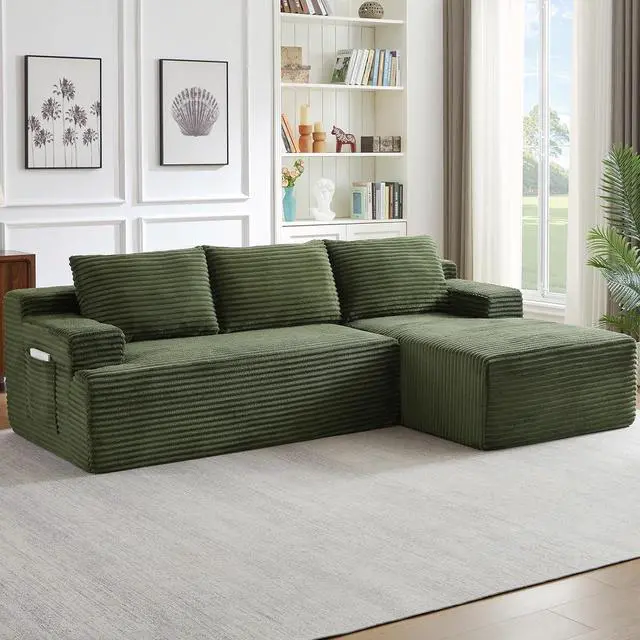 Main image of 95.8" L-Shaped Sectional Couches for Living Room, Cloud Boneless Couch with Deep Seat High Back, Memory Foam Couch for Living Room, Apartment, No Assembly Required