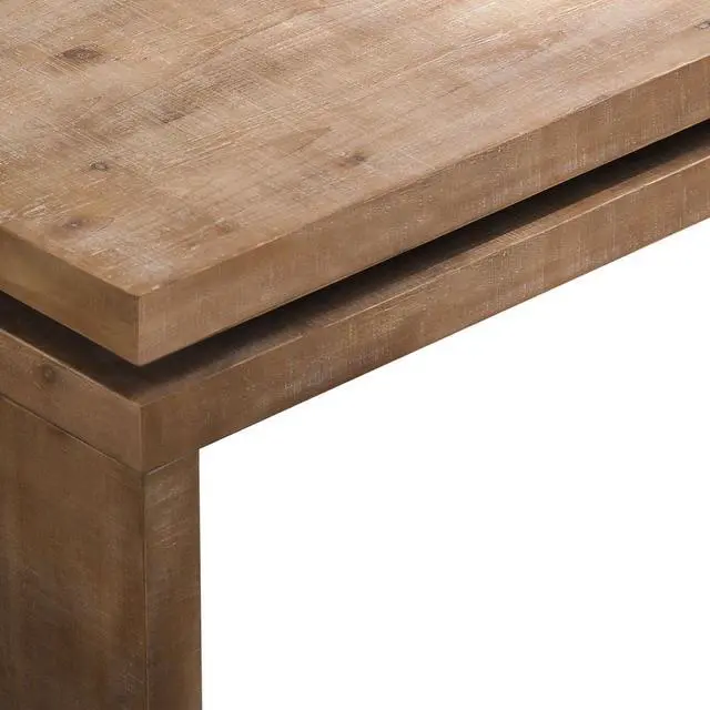 Alt view image 4 of 7 - Wood Coffee Table, 47.6" Mid Century Modern Farmhouse Wooden Coffee Tables for Living Room Natural Solid Firwood Tabletop Rectangle Center Table for Home Office Tea Table (Natural)