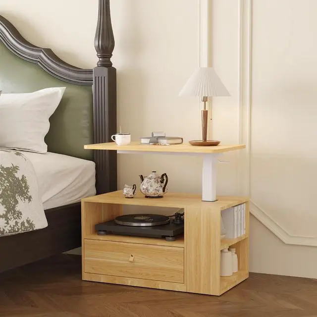 Alt view image 7 of 7 - Maple Coffee Table with Storage for Living Room, Bedroom