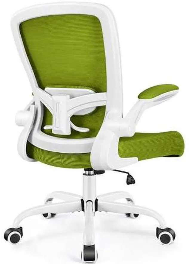 Main image of Office Chair, Ergonomic Desk Chair Breathable Mesh Chairs Adjustable High Back Lumbar Support Flip-up Armrests, Executive Rolling Swivel Comfy Computer Chairs Home Office Olive Green