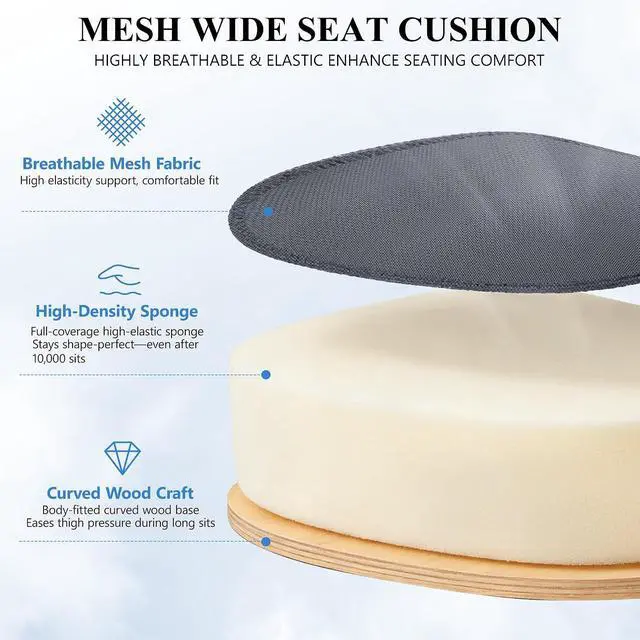 Alt view image 7 of 7 - Office Chair, Ergonomic Desk Chair Breathable Mesh Chairs Adjustable High Back Lumbar Support Flip-up Armrests, Executive Rolling Swivel Comfy Computer Chairs Home Office Dark Gray