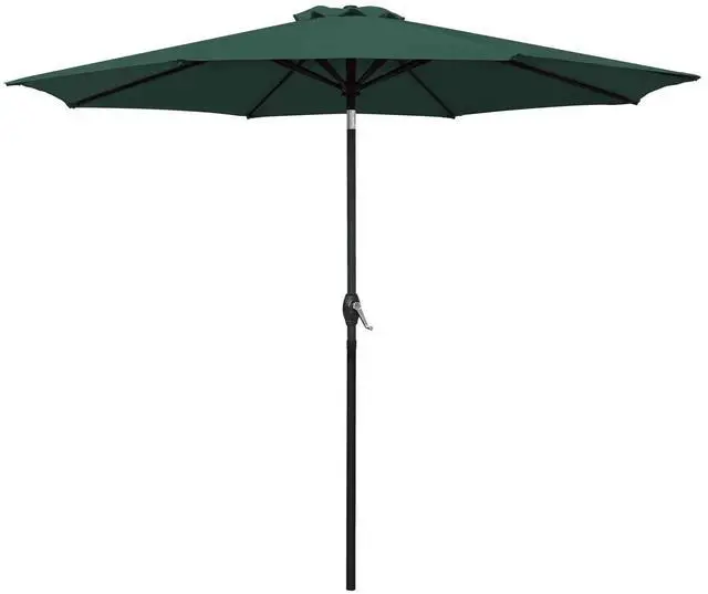 Main image of 9 FT Patio Umbrella Outdoor Market Table Umbrella with Push Button Tilt, 8 Sturdy Ribs