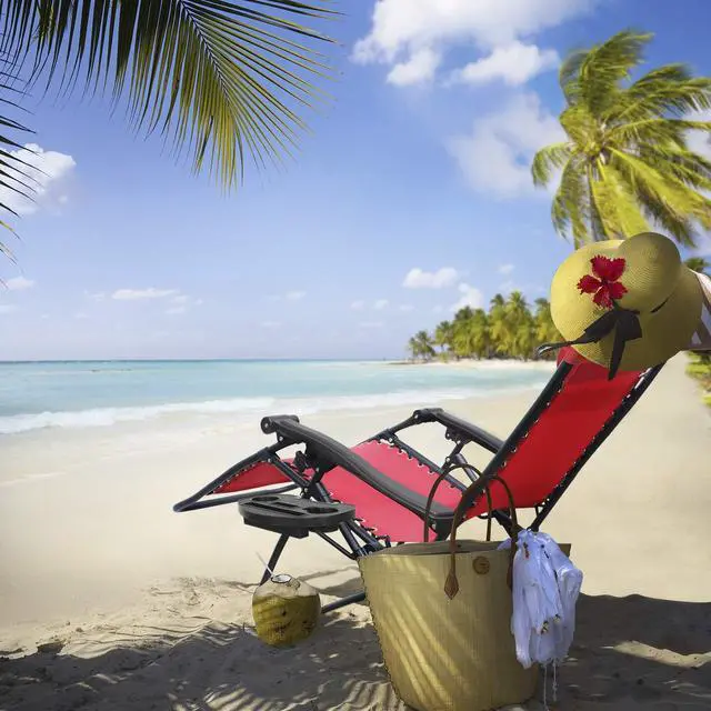 Alt view image 6 of 7 - Patio Zero Gravity Chair Outdoor Folding Lounge Chair Recliners Adjustable Lawn Lounge Chair with Pillow for Poolside, Yard and Camping (Red)