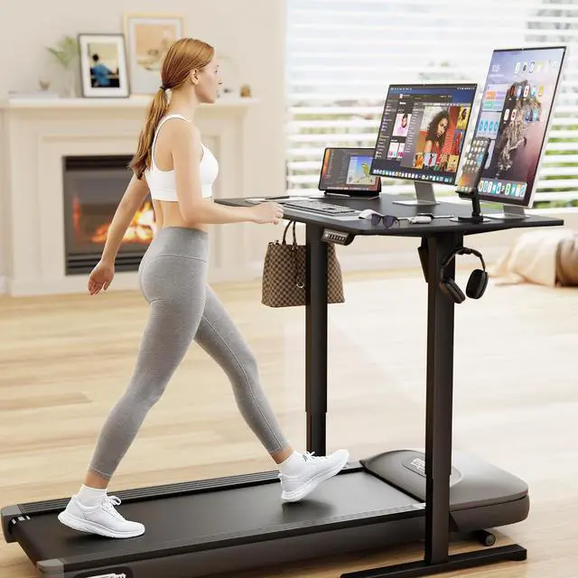 Alt view image 2 of 7 - Electric Standing Desk, 40 x 24 Inches Sit Stand up Desk, Sit Stand Height Adjustable Home Office Desk with 4 Height Position Memory (Black, 40)