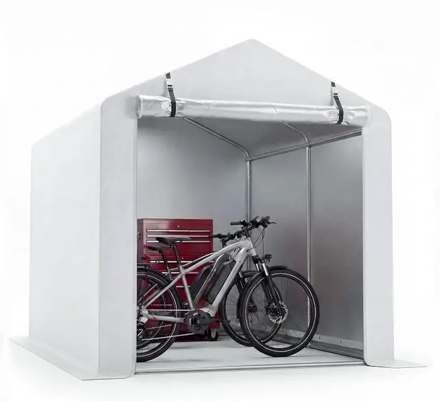 Main image of Bike Tent Outdoor Storage Shed, Sliver Coated 420D Oxford Fabric 4000PU (Sliver, 5 W x 7 D x 5.4 H)