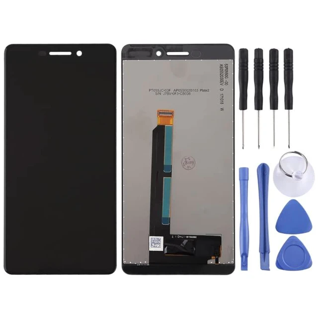 Main image of TFT LCD Screen for Nokia 6 2018/6.1 SCTA-1043 TA-1045 TA-1050 TA-1054 TA-1068 with Digitizer Full Assembly (Black) Touch Display Phone Part