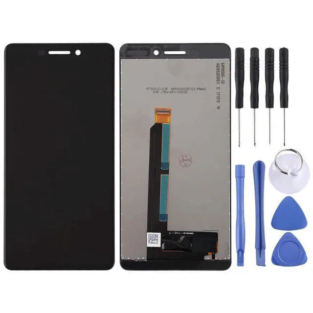 Alt view image 2 of 6 - TFT LCD Screen for Nokia 6 2018/6.1 SCTA-1043 TA-1045 TA-1050 TA-1054 TA-1068 with Digitizer Full Assembly (Black) Touch Display Phone Part