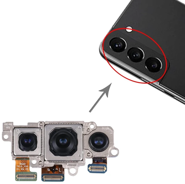 Alt view image 5 of 5 - Cell Phone Replacement for Galaxy S22+ 5G SM-S906B Camera Set (Telephoto + Wide + Main Camera) Spare Parts