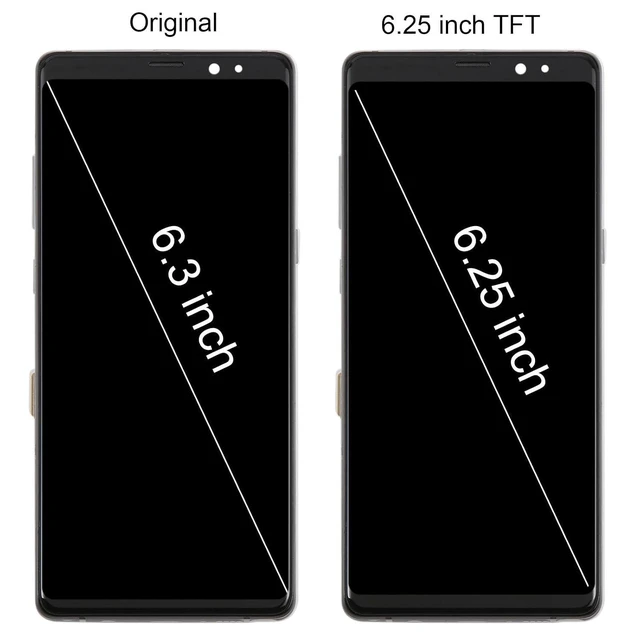 Alt view image 6 of 7 - Cell Phone Replacement for Galaxy Note 8 SM-N950F 6.25 inch TFT LCD Screen Digitizer Full Assembly with Frame Spare Parts