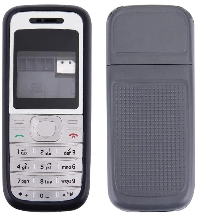 Main image of Cell Phone Replacement Full Housing Cover for Nokia 1200/1208 / 1209 Spare Parts