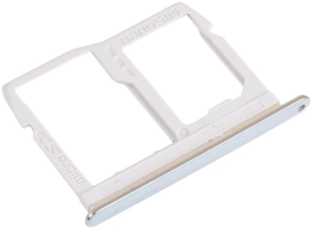 Alt view image 2 of 7 - Cell Phone Replacement Nano SIM Card Tray + Micro SD Card Tray for LG Stylo 6 / K71 LMQ730HA, LM-Q730HA, LMQ730TM, LM-Q730TM Spare Parts