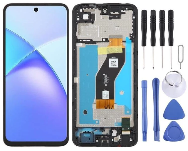 Main image of Cell Phone Replacement for Infinix Smart 10 X6725 LCD Screen Digitizer Full Assembly with Frame Spare Parts