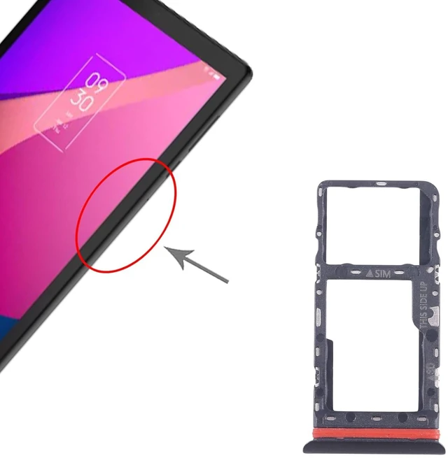 Alt view image 4 of 4 - for Alcatel 1T 10 inch 2020 8091 SIM Card Tray + Micro SD Card Tray Phone Spare Parts