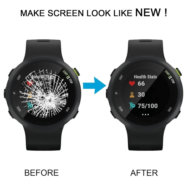 Alt view image 7 of 7 - Smartwatch Replacement for Garmin Forerunner 45 LCD Screen with Digitizer Full Assembly Spare Parts