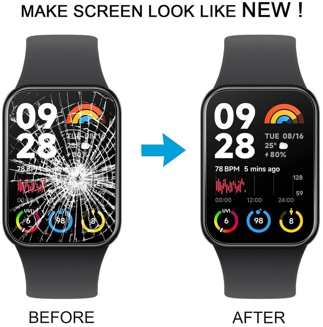 Alt view image 6 of 6 - Smartwatch Replacement for Xiaomi Mi Band 8 Pro Front Screen Outer Glass Lens Spare Parts