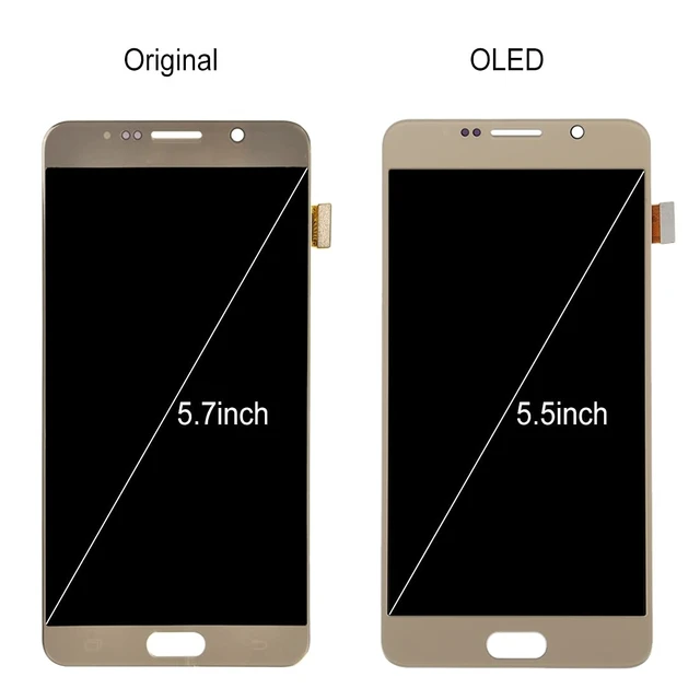 Alt view image 2 of 7 - Cell Phone Replacement 5.7 inch LCD Screen and Digitizer Full Assembly for Galaxy Note 5 / N9200, N920I, N920G, N920G/DS, N920T, N920A Spare Parts