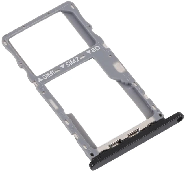 Alt view image 2 of 4 - for Alcatel 3X 2019 SIM Card Tray + SIM/Micro SD Card Tray (Black) Phone Spare Parts