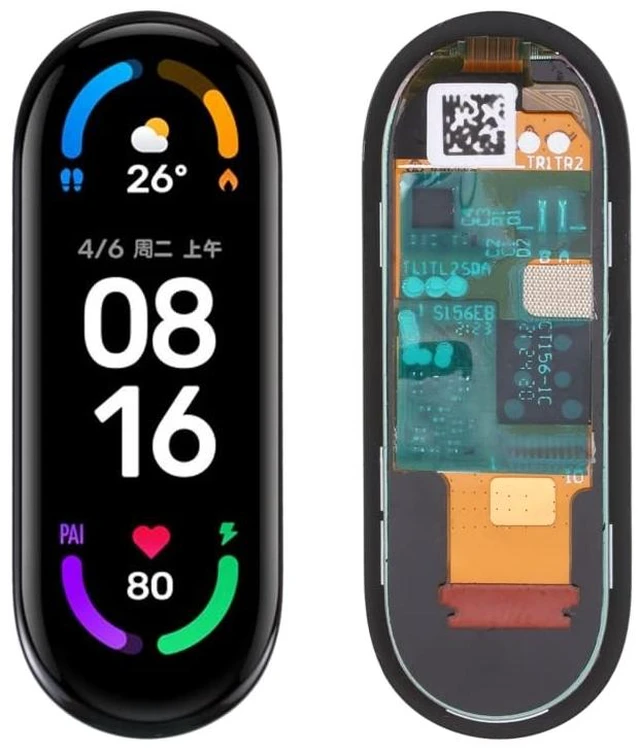 Main image of Smartwatch Replacement LCD Screen and Digitizer Full Assembly for Xiaomi Mi Band 6 Spare Parts