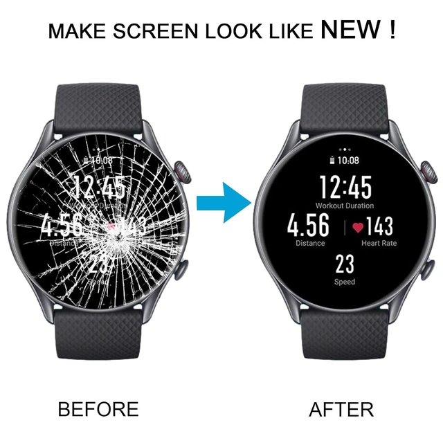 Alt view image 6 of 6 - Smartwatch Replacement for AMAZFIT GTR 3 Pro LCD Screen with Digitizer Full Assembly Spare Parts