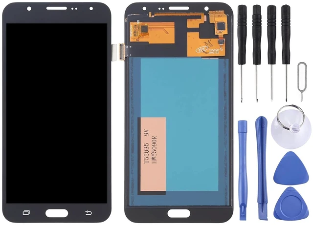 Alt view image 7 of 7 - Cell Phone Replacement TFT Material LCD Screen and Digitizer Full Assembly for Galaxy J7 / J700F, J700F/DS, J700H/DS, J700M, J700M/DS, J700T, J700P Spare Parts