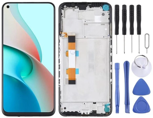 Main image of Cell Phone Replacement LCD Screen and Digitizer Full Assembly with Frame for Xiaomi Redmi Note 9 5G / Redmi Note 9T 5G M2007J22C Spare Parts