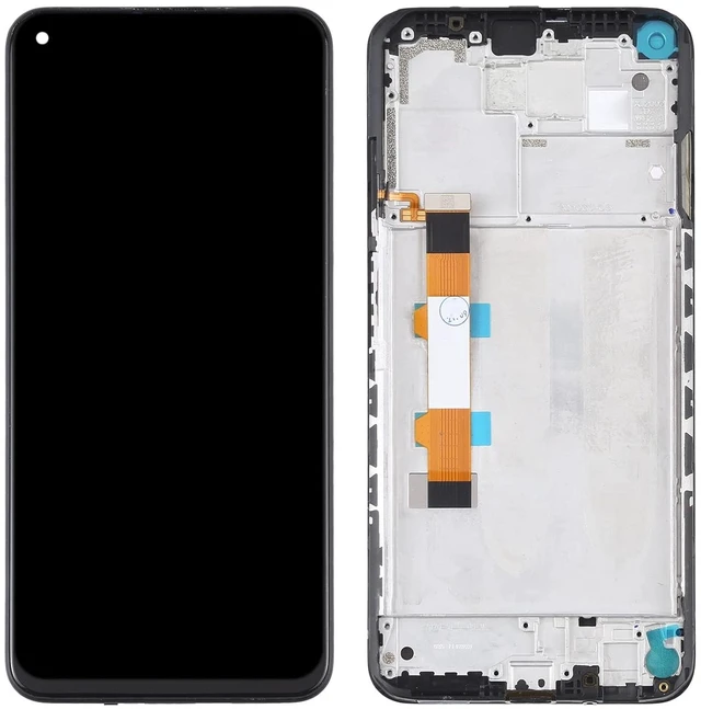 Alt view image 3 of 6 - Cell Phone Replacement LCD Screen and Digitizer Full Assembly with Frame for Xiaomi Redmi Note 9 5G / Redmi Note 9T 5G M2007J22C Spare Parts