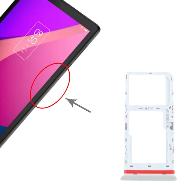 Alt view image 4 of 7 - for Alcatel 1T 10 inch 2020 8091 SIM Card Tray + Micro SD Card Tray Phone Spare Parts