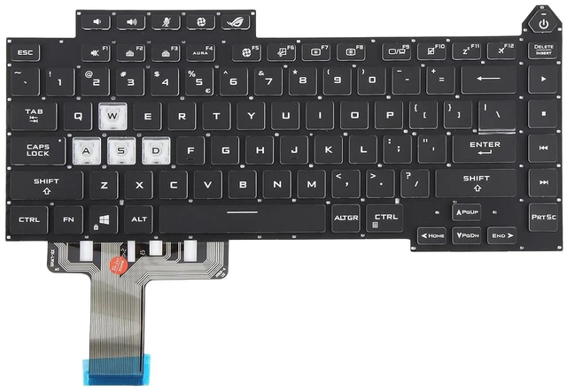 Alt view image 3 of 6 - Laptop Replacement Parts US Version Colorful Backlit Laptop Keyboard for ASUS ROG Strix G15 G513 G513Q G513QM G513QY G533 Accessories