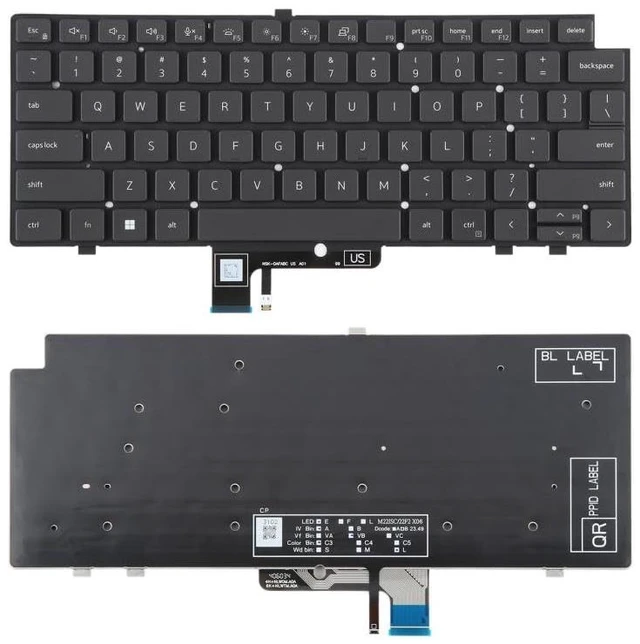Main image of Laptop Replacement Parts US Version Backlit Laptop Keyboard for Dell Latitude 7340 7440 7640 Accessories