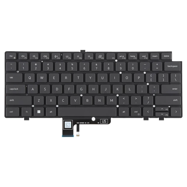 Alt view image 3 of 6 - Laptop Replacement Parts US Version Backlit Laptop Keyboard for Dell Latitude 7340 7440 7640 Accessories
