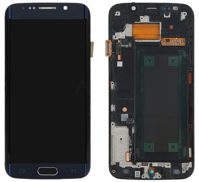 Alt view image 6 of 7 - Cell Phone Replacement LCD Screen for Galaxy S6 Edge SM-G925F Digitizer Full Assembly with Frame Spare Parts