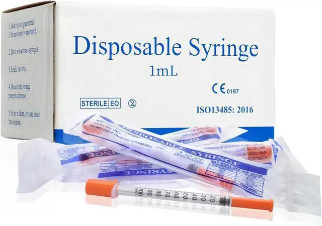 Alt view image 7 of 7 - U-100 1ml 31 Gauge 5/16" Syringe, Individually Packed 100 PACK