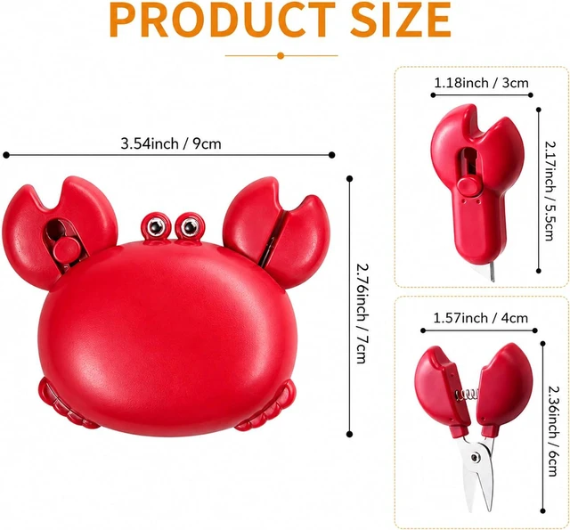Alt view image 2 of 7 - Magnetic Multifunctional Bottle Opener for Fridge, 4-in-1 Crab Bottle Opener Retractable Safe Package Cutter Folding Scissors Fridge Decor for Home & Office Yellow 1 Pack