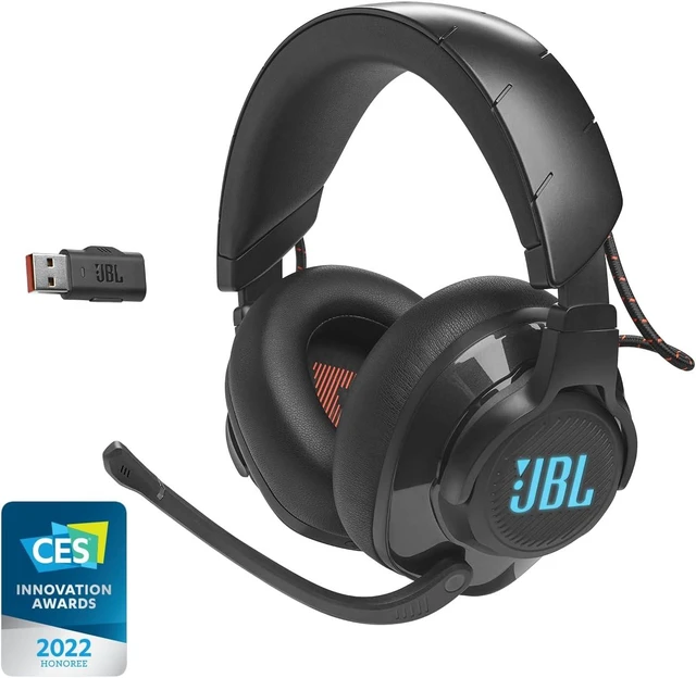 Main image of Quantum 610 Wireless - Over-Ear Gaming Headset - Black,Live the game with JBL QuantumSURROUND and DTS, Be at the center of the game with JBL QuantumSOUND Signature