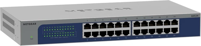 Main image of 24-Port Gigabit Ethernet Unmanaged Network Switch (GS524),Desktop, Wall or Rack Mount