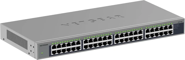 Main image of 48-Port Gigabit Ethernet Unmanaged Network Switch (GS748),Desktop or Rack Mount