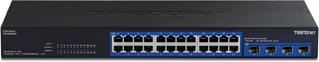 Alt view image 2 of 7 - 28-Port Multi-Gig Switch, TEG-S50284,24 2.5Gb RJ45 Ports, 4 x 10G SFP+ Ports, NDAA TAA Compliant, Lifetime Protection, 200Gbps Switch Capacity, Rack Mount Ready