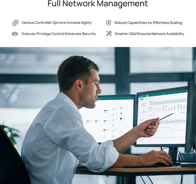 Alt view image 7 of 7 - Omada SG3428X-M2, 24 Port Multi-Gigabit L2+ Managed Switch,4 SFP Slots, Omada SDN Integrated, IPv6, Static Routing, L2/L3/L4 QoS, IGMP & LAG, 5 Year Manufacturer Warranty