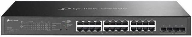 Main image of 24 Port Gigabit PoE+ Managed Switch,16 PoE+ Ports, 8 Non-PoE Ports, 4 SFP Ports, 150W Budget, Fanless, L2 Managed, VLAN, ZTP, LAG, PoE Recovery, 5-Year Warranty