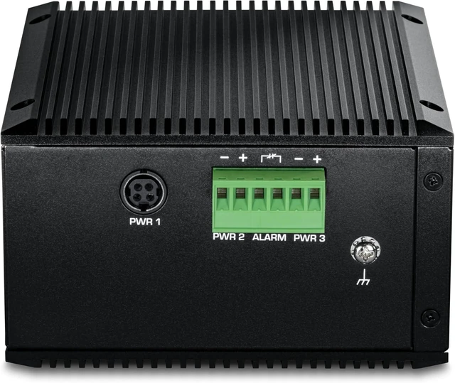 Alt view image 2 of 7 - TI-BG5091B,9-Port Industrial 2.5G DIN-Rail PoE++ Switch,with 10G SFP+ Port (24 57V), 8 x 2.5G PoE++ Ports, 1 x 10G SFP+ Port, 480W PoE, 60Gbps Switch Capacity, Black