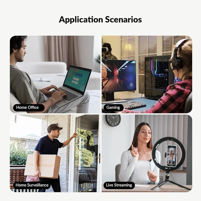 Alt view image 2 of 7 - AV Access USB Over Ethernet Extender Kit, USB 2.0 480Mbps, 4-Port Hub,USB Over CAT5e/CAT6/CAT7 Up to 60m/196ft for Webcam, KVM, Printer, PC, Plug & Play, No Driver, for Mac Windows Linux