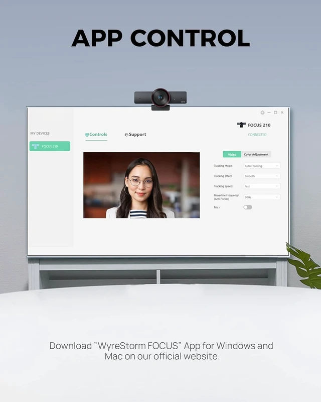 Alt view image 7 of 7 - 4K AI-Powered Conference Webcam with Microphones Speakers, Zoom Certified,Auto Framing, Presenter Tracking, 8x Digital Zoom, 1080p 60fps, 120° FOV, USB3.0, Privacy Cover, Microsoft Teams Compatible