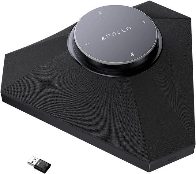 Main image of Conference Speaker and Microphone for Large Meeting Rooms Up to 20 People,Daisy Chain Mics(Not included), 360° Voice Pickup, AI Noise Reduction, 10W Speakerphone, USB/Bluetooth, Works with Zoom