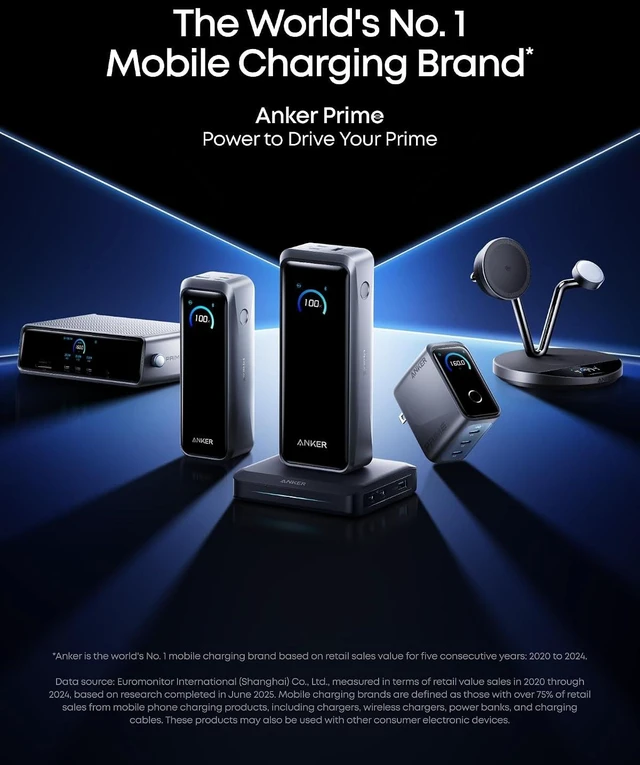 Alt view image 3 of 7 - Prime Power Bank, 26,250mAh 300W with Fast Charging Base,Powers Up to 6 Devices, Two-Way Charging, Flight-Safe, App Control, Ideal for Creators, MacBook, iPhone 17 Series, and More