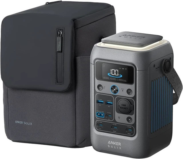 Main image of SOLIX C300 DC Portable Power Station with Protective Bag, 288Wh, 300W,288Wh LiFePO4 Battery, 300W Solar Generator for Camping, Travel, and Emergency Use