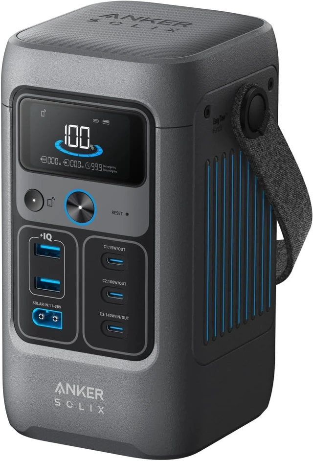 Main image of SOLIX C200 DC Portable Power Station, 192Wh, 200W, Outdoor Camping,192Wh LiFePO4 Battery, 200W Solar Generator for UPS, Outdoor, Travel, and Emergency Use (No Wall Charger Included)