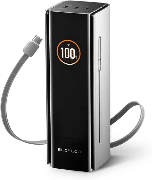Main image of ECOFLOW Rapid Pro X Power Bank, 27650mAh 4-Part with 300W Output, Portable Charger with 140W Built-in Cable, for MacBook, iPhone, Laptops, and More