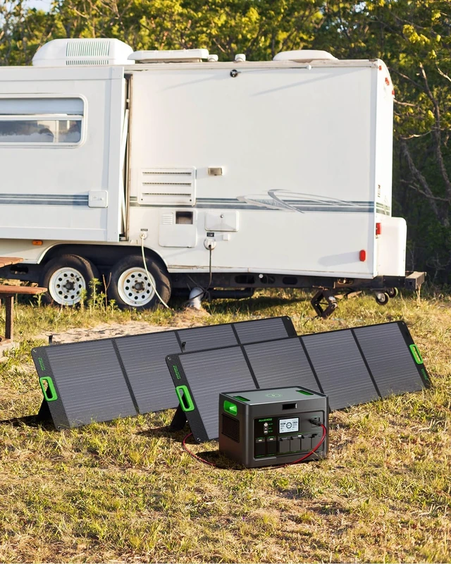 Alt view image 3 of 7 - 2400W Portable Power Station 1843.2Wh Solar Generator For Home Battery,Home Battery Backup, LiFePO4 Battery Supply with 12 Outlets(2400W AC Outlets), USB-C PD100W,2Hrs Fast Charge, RV Travel