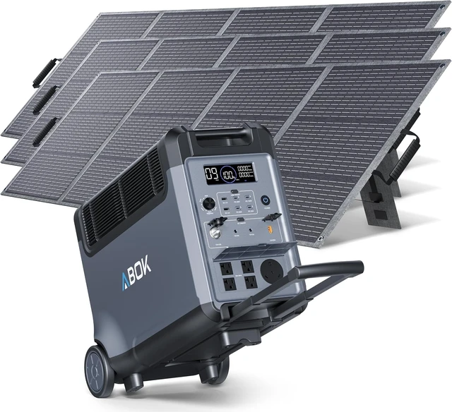 Main image of Ark3600 Portable Power Station with 3×200W Solar Panels, 3840Wh 3600W